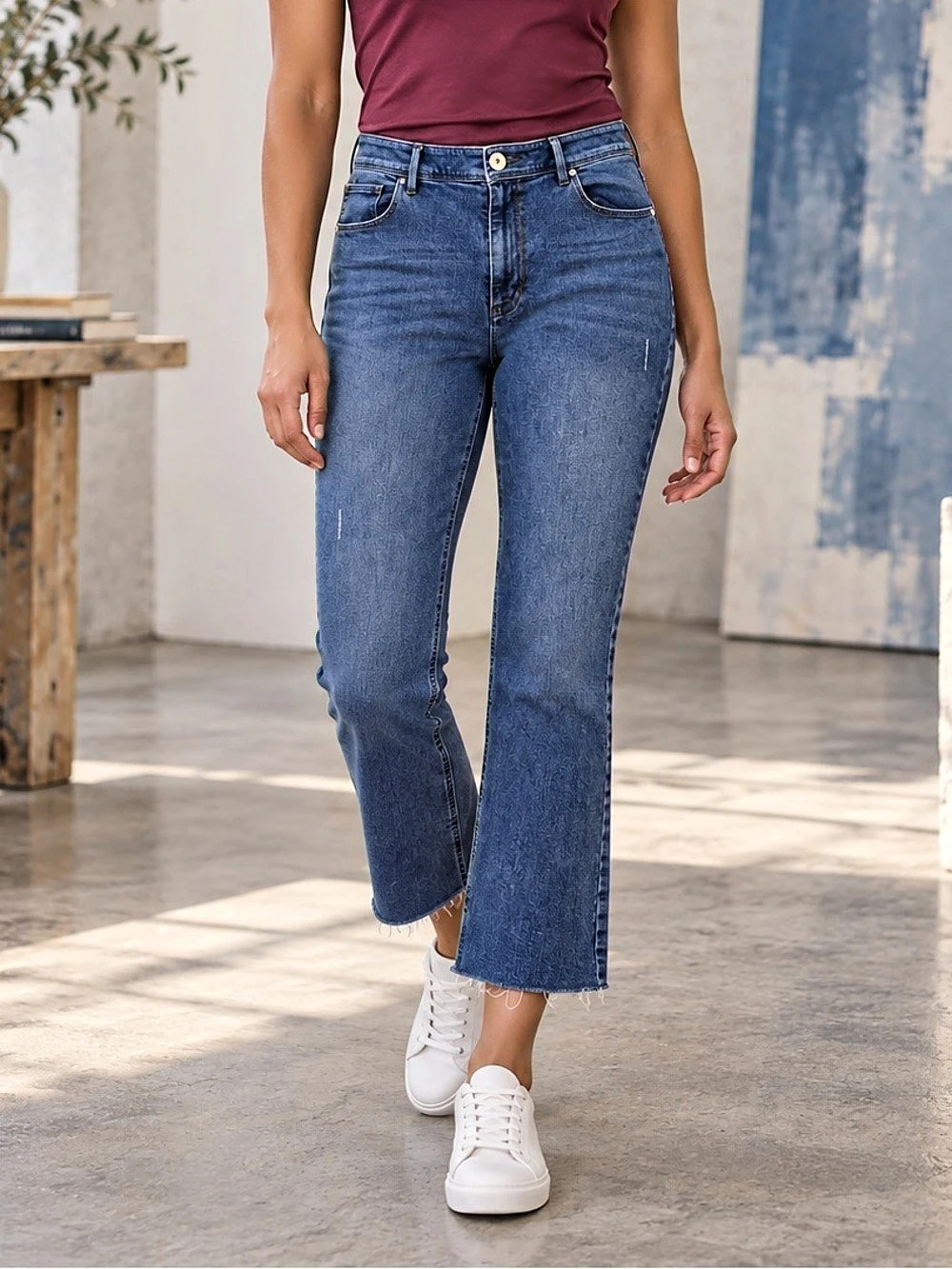 J.Jill Kick-Flare Ankle Jeans